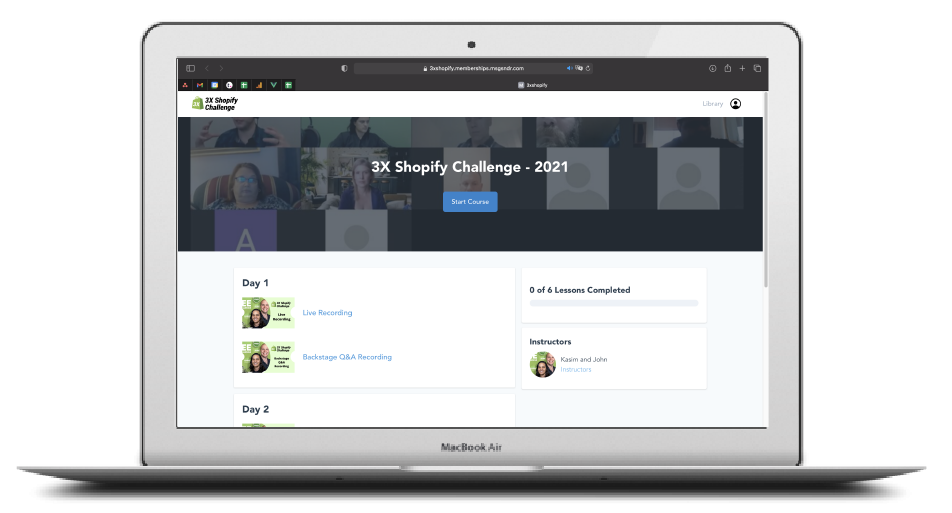  3x Shopify Challenge Workshop