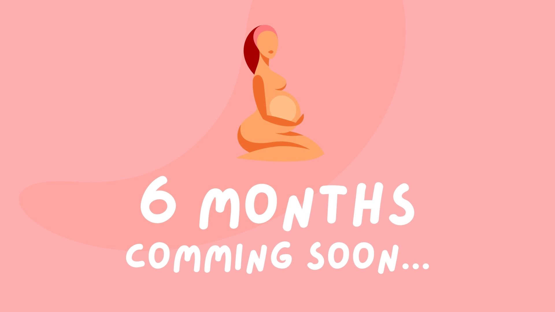 image of a 6 month old baby coming soon announcement