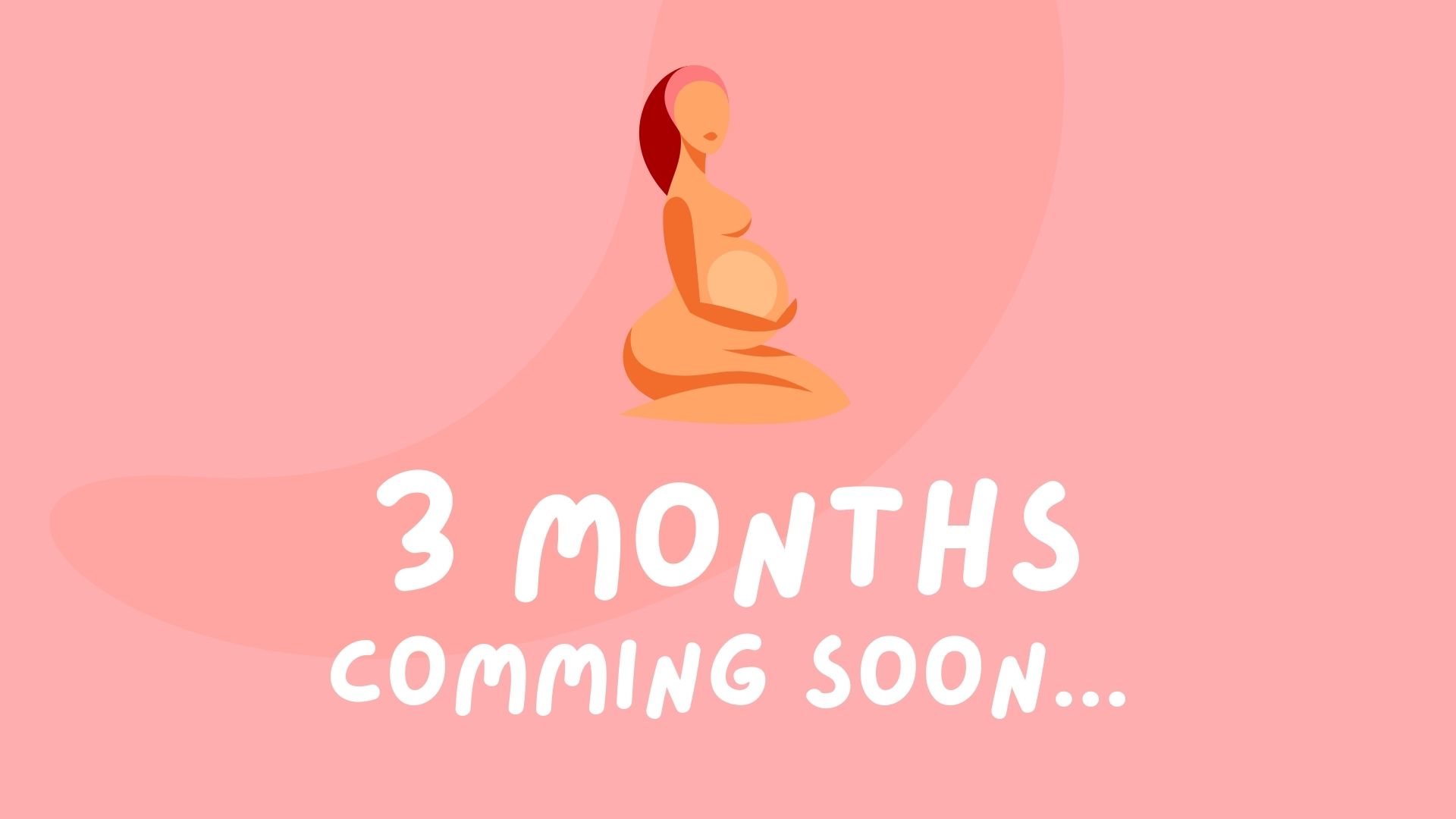 image of a 3 month old baby coming soon announcement