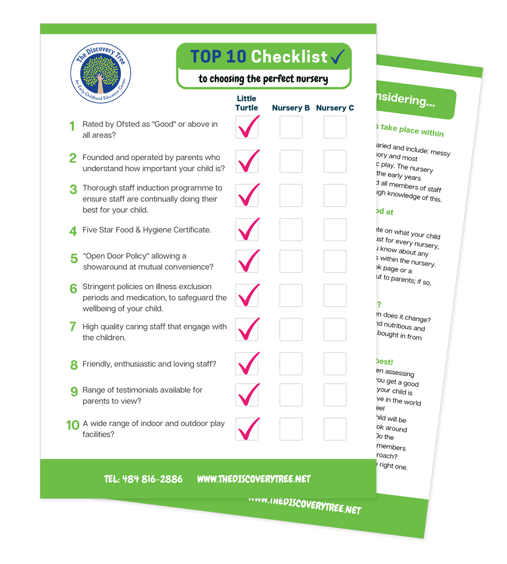 free top 10 checklist from The Discovery Tree