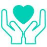 hands and hear icon