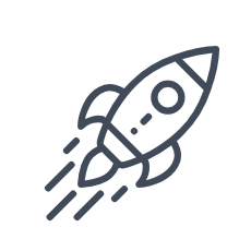 are rocket ship taking off to identify laser marketing