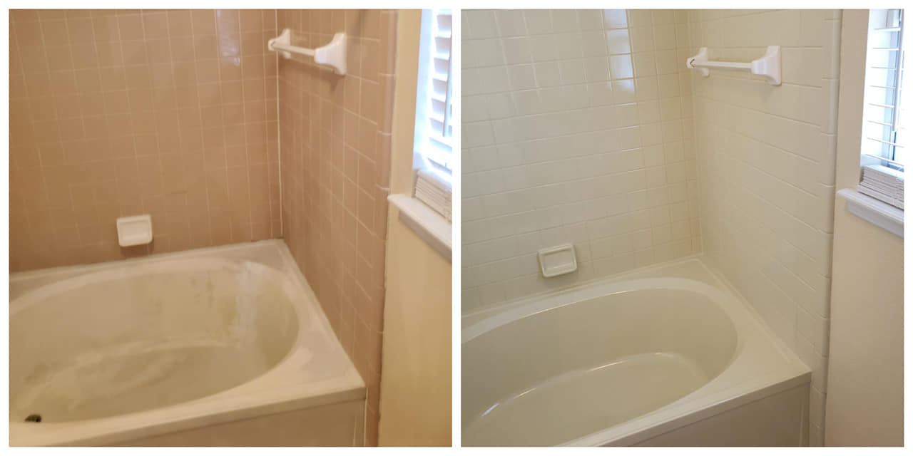 shower wall tile reglazing