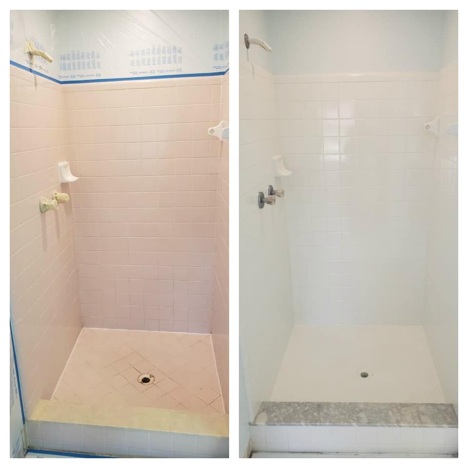 shower pan refinishing