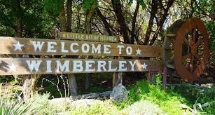 Wimberley, Texas welcome sign