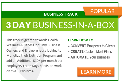 Business Track - Monetize Your Nutrition Knowledge