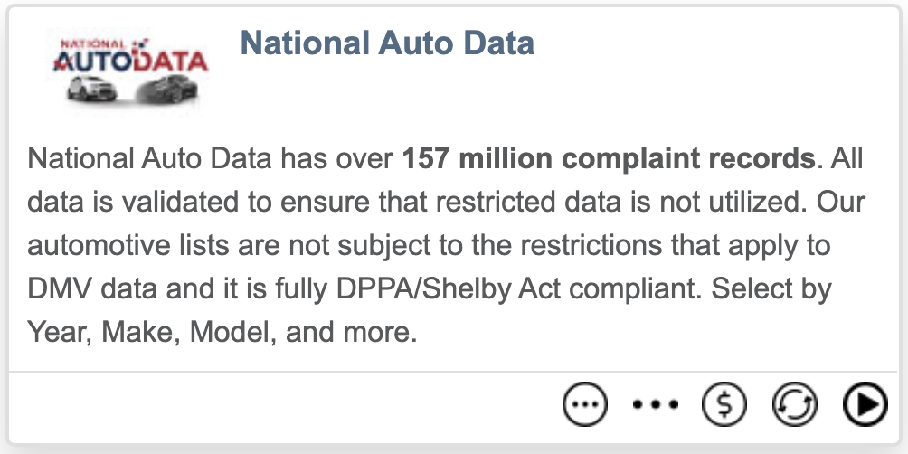 National Auto Data