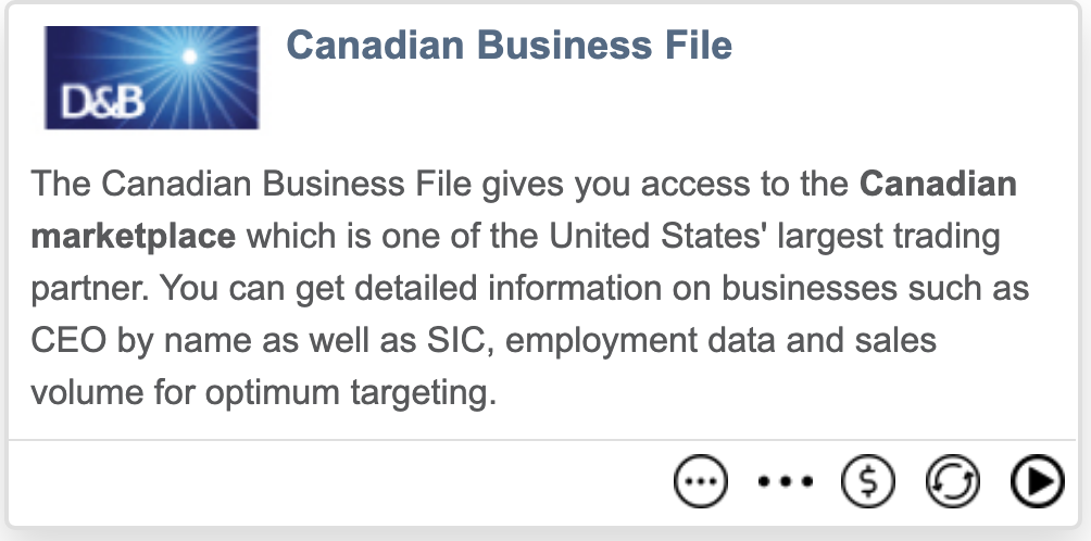 D&B Canadian Business File