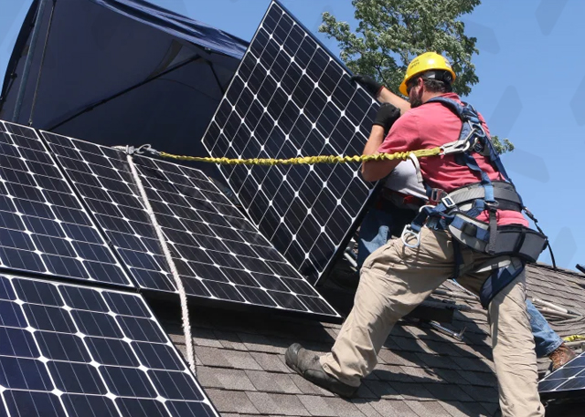 solar panel installation