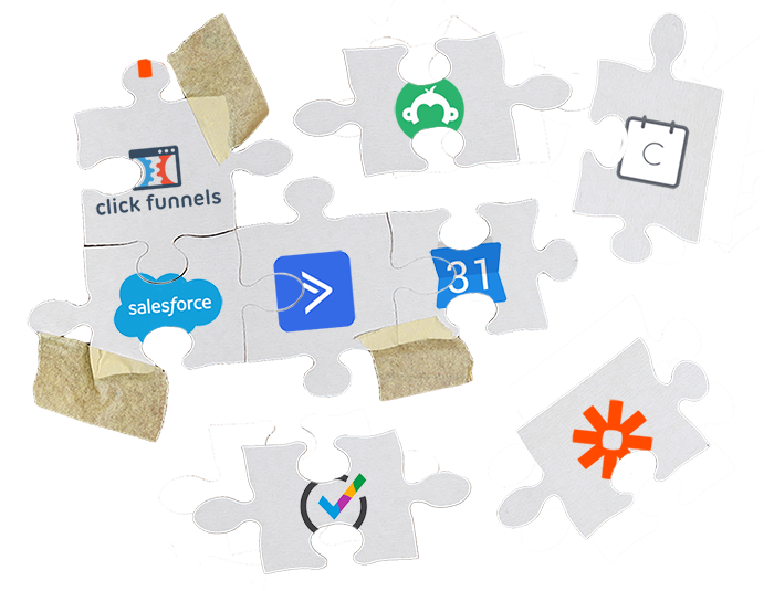 Gold Star Pro replaces platforms such as ClickFunnels, Salesforce, Calendly, Active Campaign, Zapier, Calendly and more