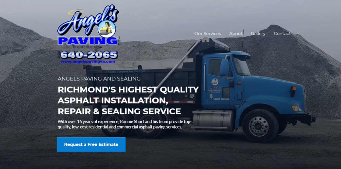 Home Angel's Paving VA