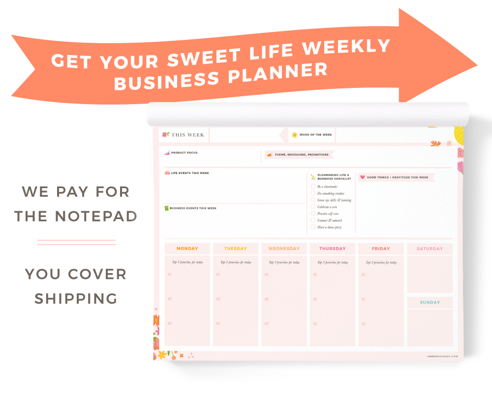 FREE Weekly Marketing Planner