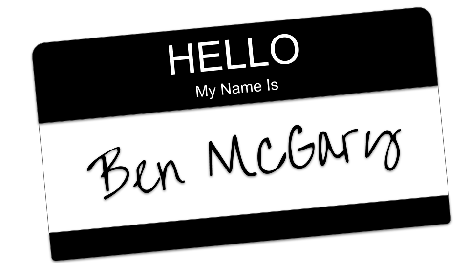 Ben McGary Name Tag
