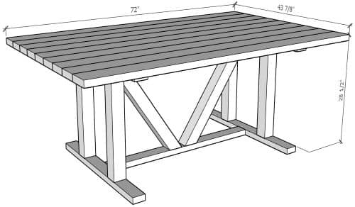 Dining Table Printable Plans