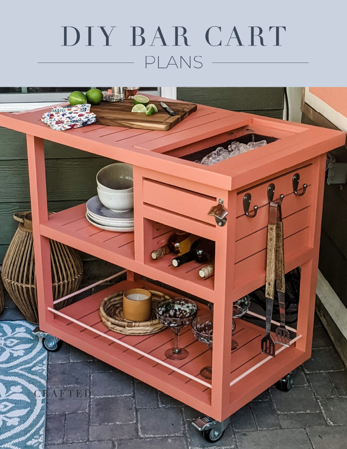 Outdoor Bar Cart Printable Plans